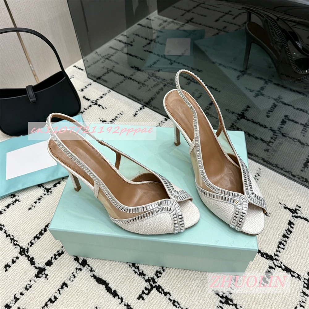Kids Shoes Women - Luksusowe sandały na wysokim obcasie z
