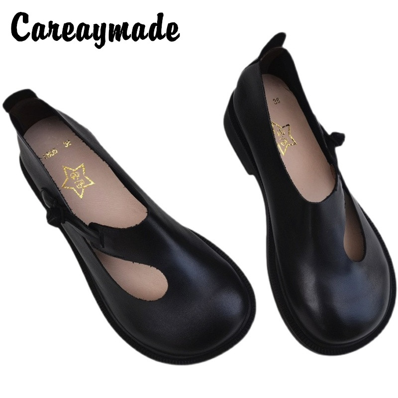 Women Shoes Heels - Careaymade-oryginalne skórzane duże buty w stylu