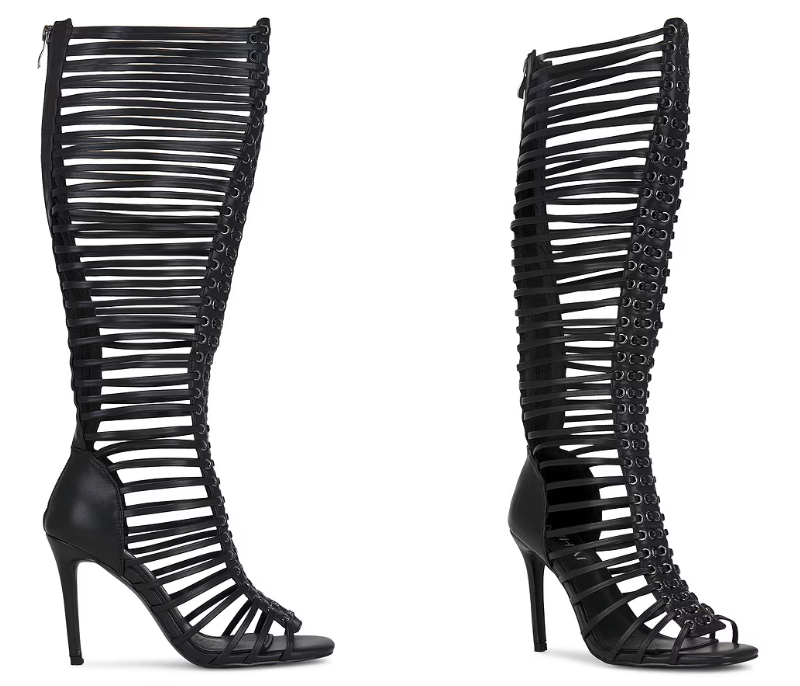 Damskie Czarne Sandały Botki n – Women Shoes Boots recenzja i cena