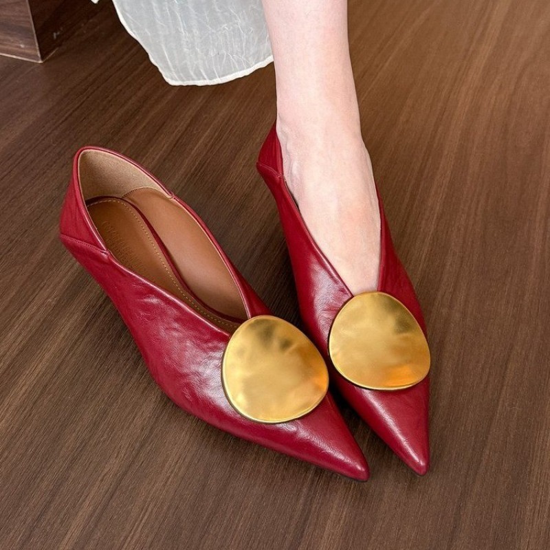 Wsuwane damskie baleriny z ost – Women Shoes Heels recenzja i cena