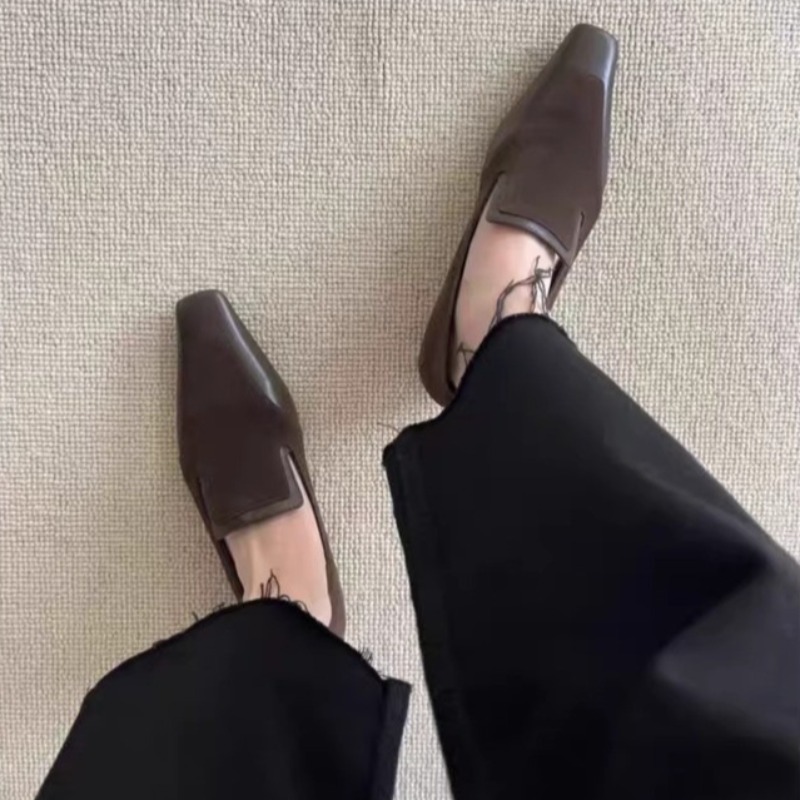 Retro Kwadratowe Czółenka z Gł – Women Shoes Heels recenzja i cena