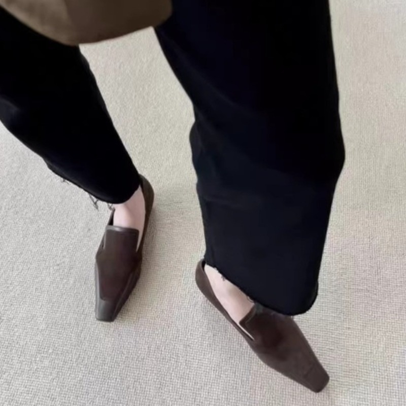 Retro Kwadratowe Czółenka z Gł – Women Shoes Heels recenzja i cena