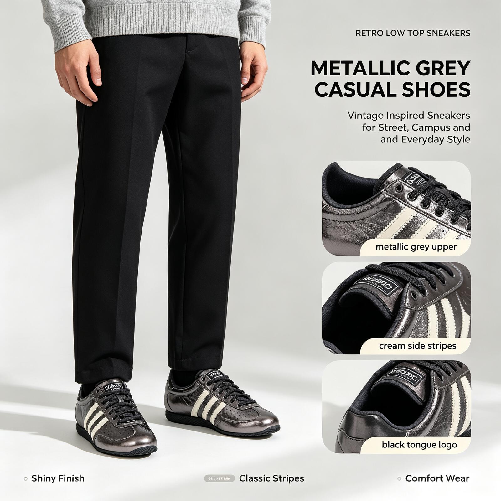 Adidas Originals Metallic Grey – Women Shoes Hong Kong recenzja i cena